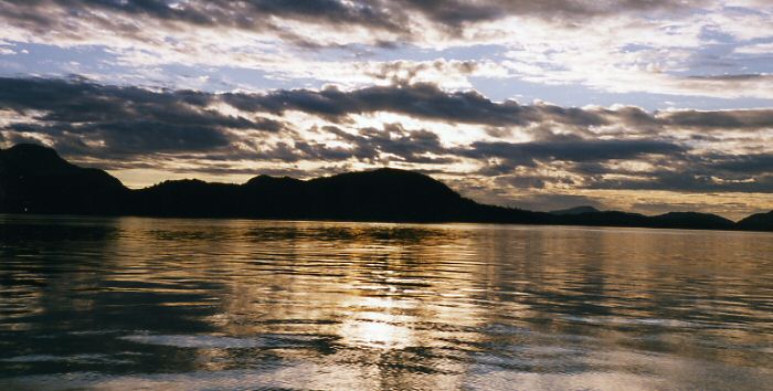Sunset near Puerto Aisén