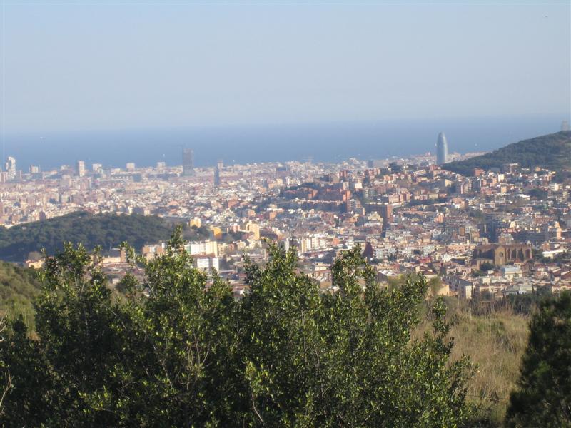 View from Tibidabo mountain
