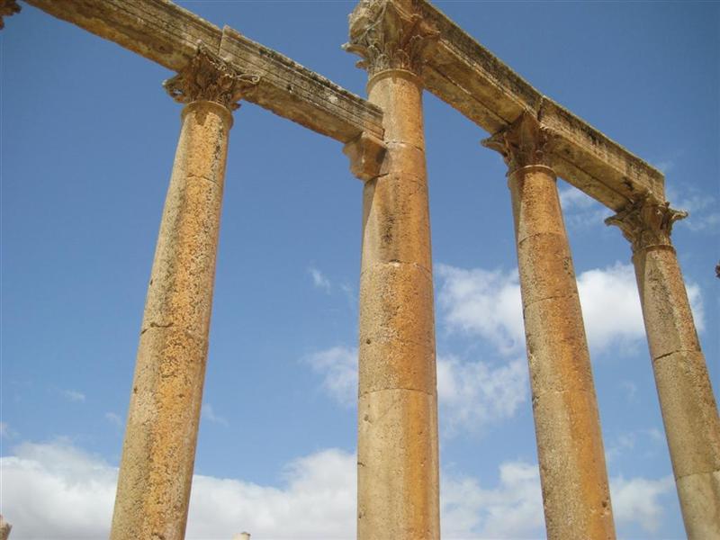 Jerash - Columnas
