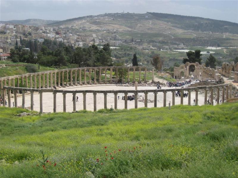 Jerash - Plaza elíptica
