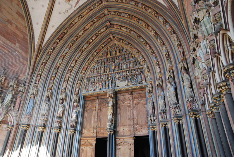 Freiburg - Porch of the Cathedral