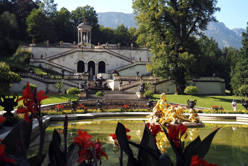 Palacio de Linderhof - La Terraza y el Templo de Venus