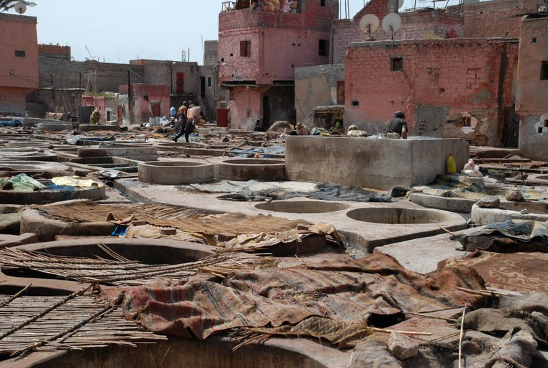 Marrakech - Barrio de los curtidores