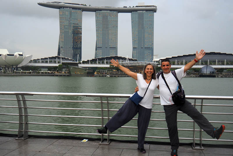 Marina Bay Sands desde el Jubilee Bridge