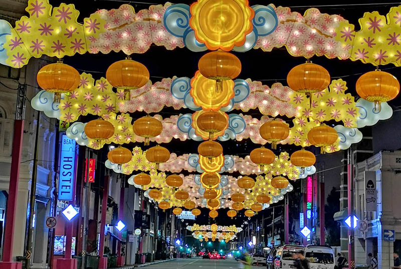 Singapur - Chinatown en la Fiesta del Medio Otoño